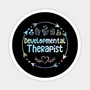 Developmental Therapist cute floral watercolor Magnet